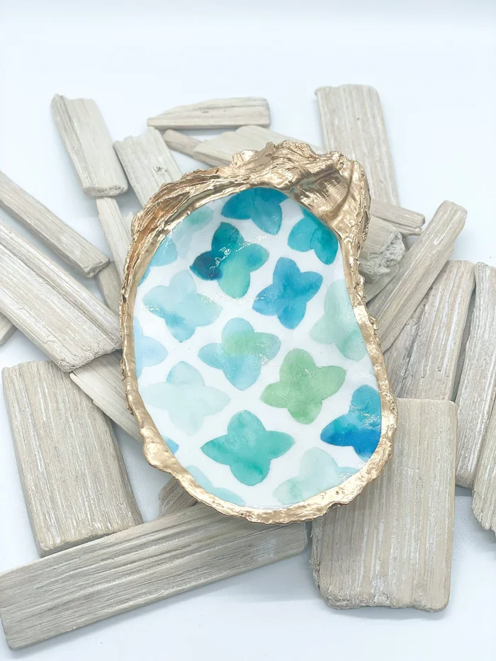 Sea Glass Oyster Trinket Dish