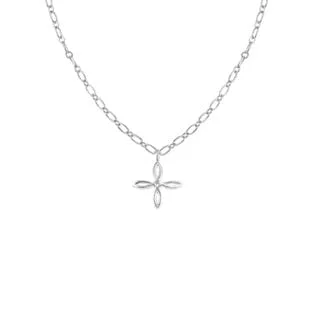 She’s A Classic Cross Necklace – Silver