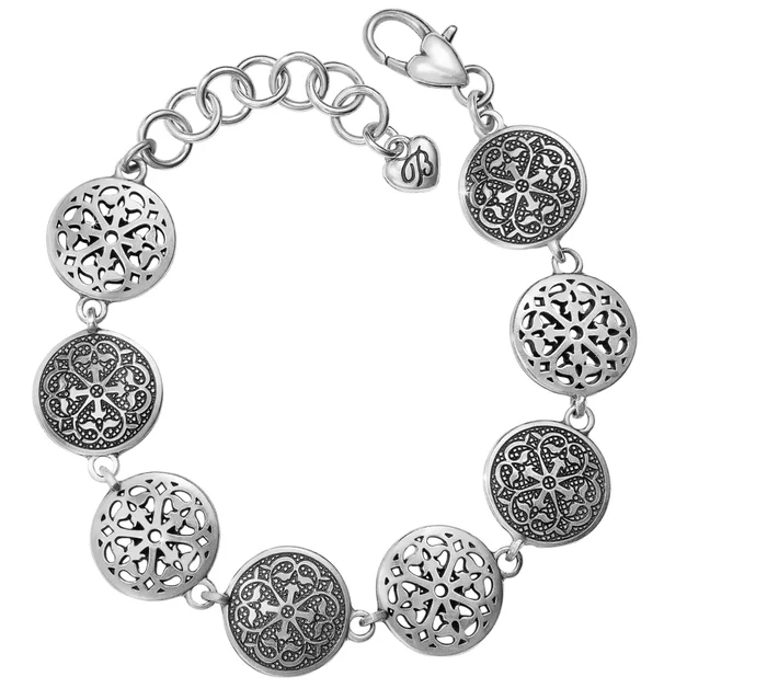 Silver Ferrara Medallion Link Bracelet – Brighton