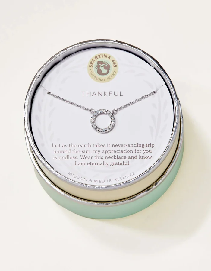 SILVER THANKFUL/RING SEA LA VIE NECKLACE