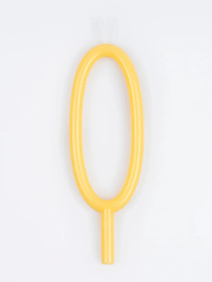 Slim Number 0 Candle