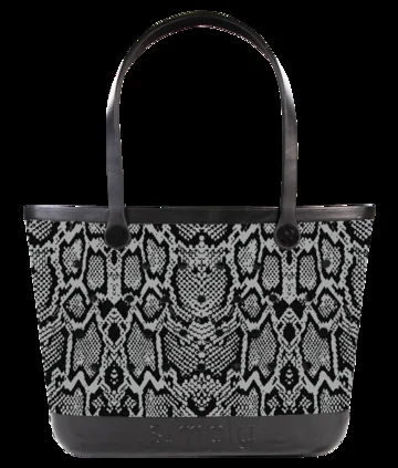 SNAKE PATTERNED LARGE SIMPLY TOTE