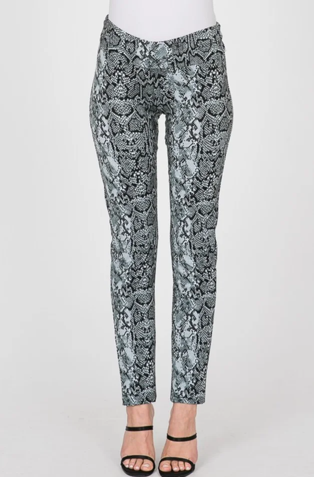 SNAKE PRINT SLIM FIT LEGGINGS