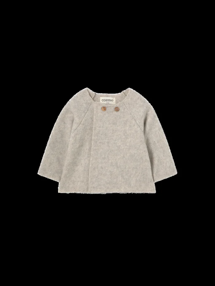 Soft Melange Bamboo Newborn Jacket