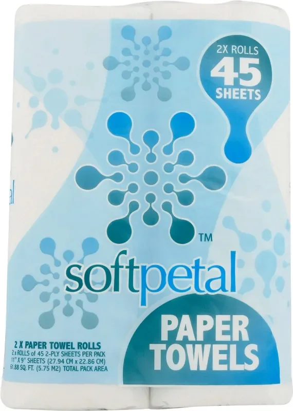 SoftPetal 2-Ply Rolls Paper Towel 2 ea