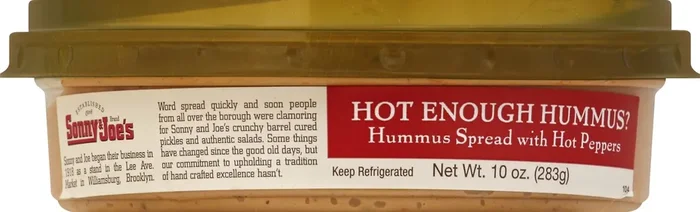 Sonny & Joe‘s Sonny & Joes Hummus Hot Enough – 10 Oz