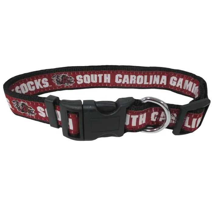 South Carolina Gamecocks NCAA Dog Collar, Small