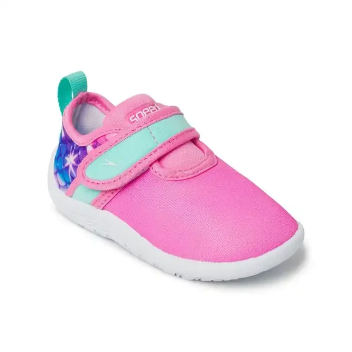 Speedo Kids‘ Printed Shore Explorer Water Shoes – Pink L Toddler Closed Toe Swim Shoes