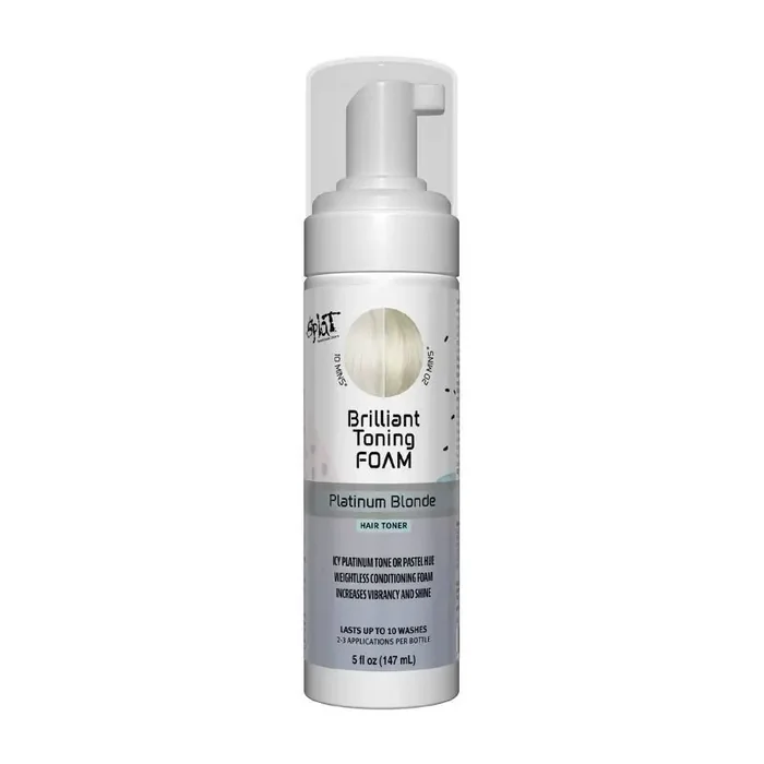 Splat Brilliant Toning Foam Temporary Hair Color – Platinum Blonde – 5 fl oz