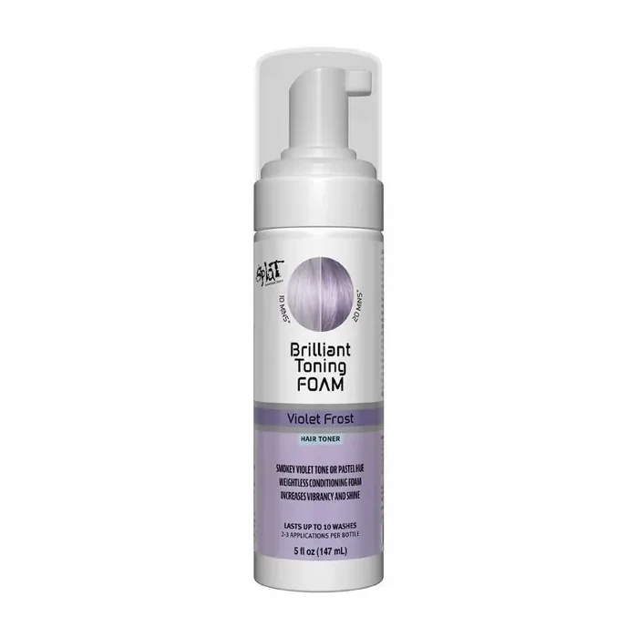 Splat Brilliant Toning Foam Temporary Hair Color – Violet Frost – 5 fl oz