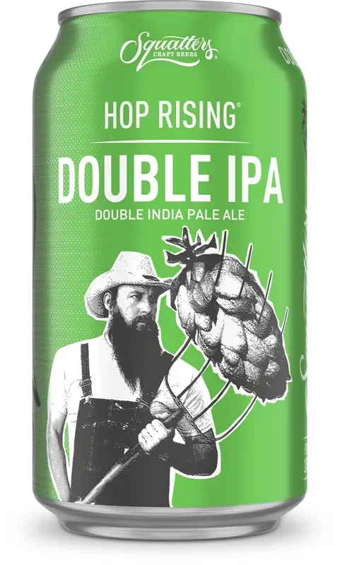Squatters Craft Beers Hop Rising Imperial IPA Craft Beer, 12 fl oz 6 Pack Cans, 9% ABV