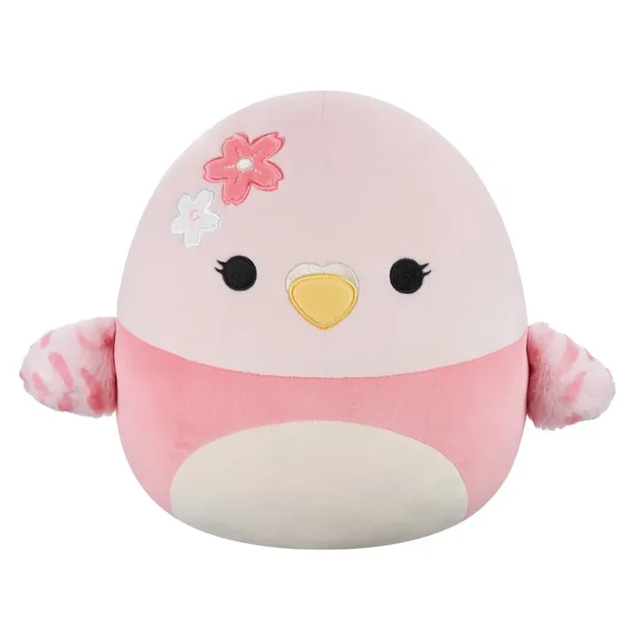 Squishmallows 12″ Pink Parakeet with Sakura Flowers