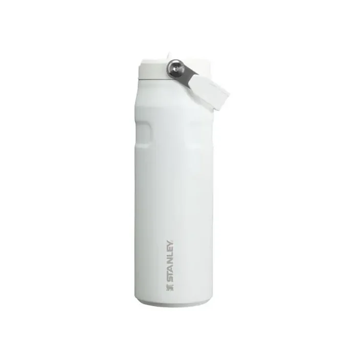 Stanley 24oz IceFlow Aerolight Stainless Steel Water Bottle with Flip Straw 2.0 – Frost Portable Drinkware, Plastic Lid
