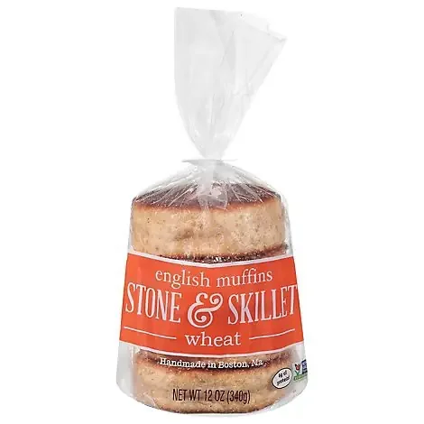 Stone & Skillet New England Style Wheat English Muffins – 10 Oz.