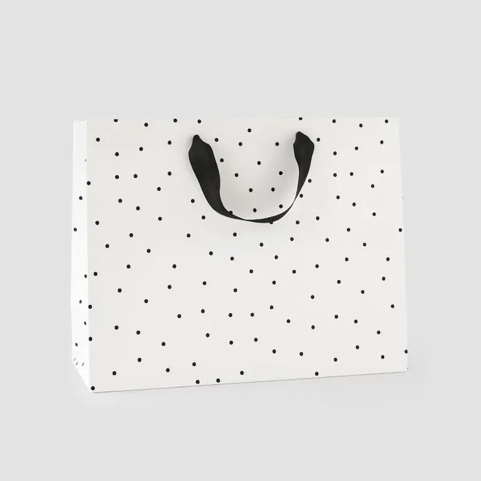 Sugar Paper + Target Medium Gift Bag Black Scattered Dots – Sugar Paper™ + Target