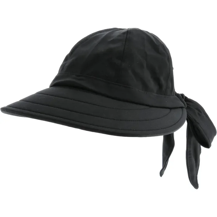 Sun N Sand Women‘s Sun Visor with Bow – Black