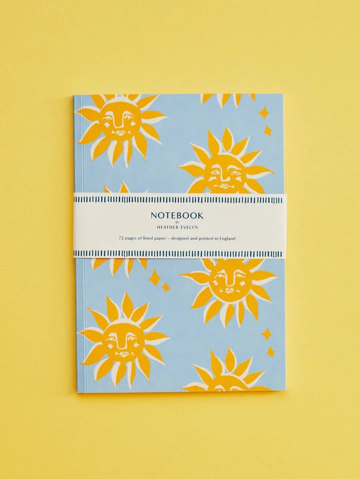 Sunshine Blue Lined Notebook