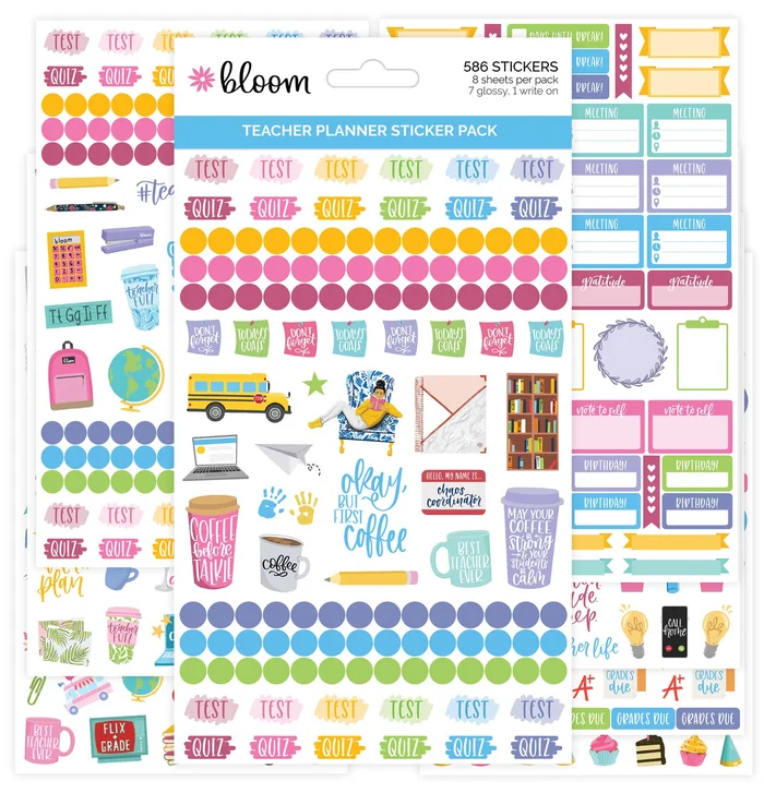 Teacher Planner Sticker Sheets