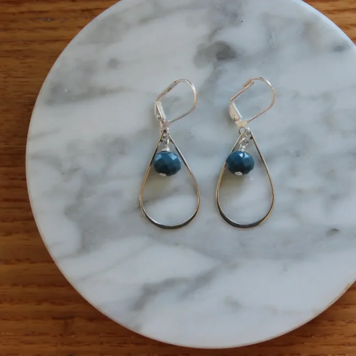 Teardrop Silver Earrings