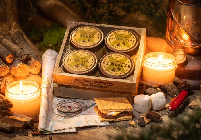 The Great Outdoors Candle Crate Set