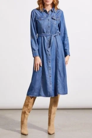 Tribal Button Front Midi Dress-5610O-4954