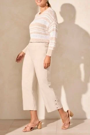 Tribal Flatten It Capri w/Eyelets-2055O