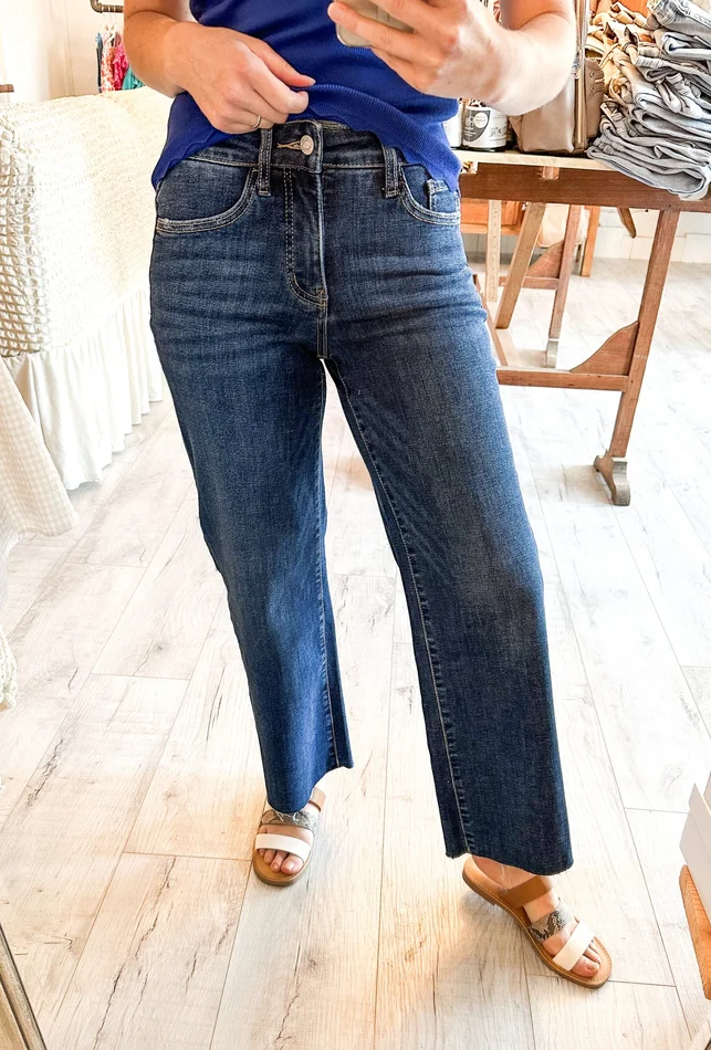 Tummy Control Wide Leg Denim by Lovervet