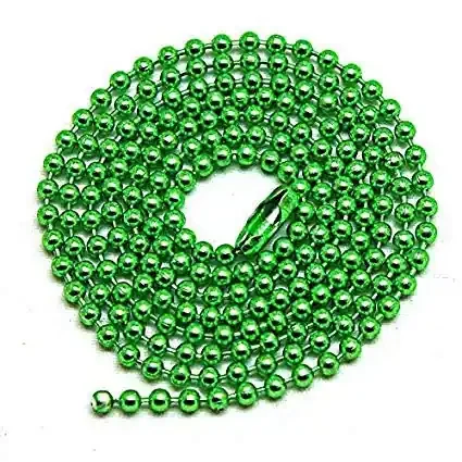 Urvi Creations 10 Pcs Green Colour Pearl Beaded Chain String Christmas Garlands Merry Christma Ribbon for X mas Christmas Tree Decoration Hanging Oranaments New Year Party,Wedding
