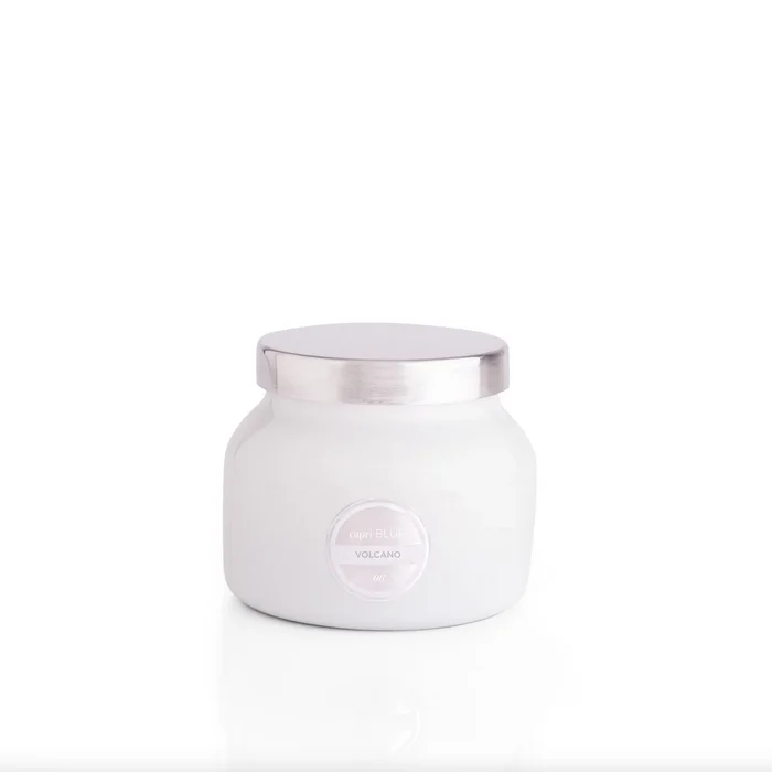 Volcano Signature Jar Candle – White