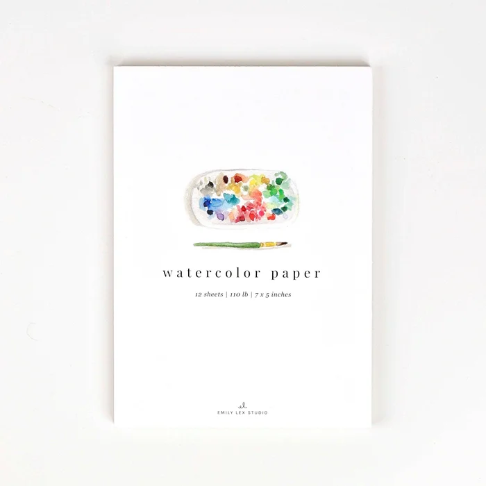Watercolor paper: 5×7 EMILY LEX