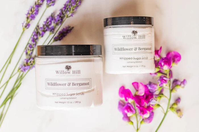 Wildflower & Bergamot Whipped Sugar Scrub 6 oz – Willow Hill