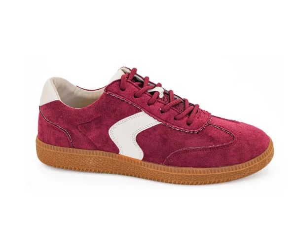 Wine Faux Suede Spoiler Alert Sneakers – Corkys