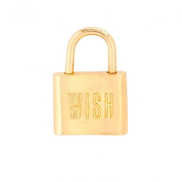 WISHBONE PADLOCK CHARM
