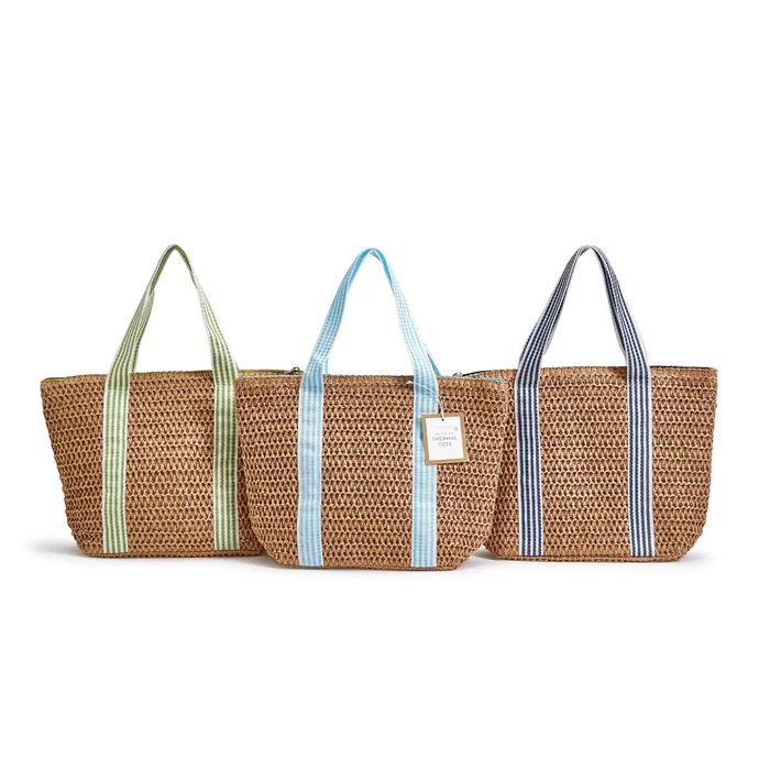 WOVEN THERMAL LUNCH TOTE